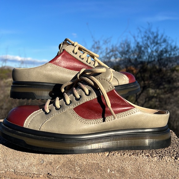 🏴 Dr. Martens MIE Vintage 90’s Two Tone Mules / Bowling Shoes UK 5 - Picture 9 of 17